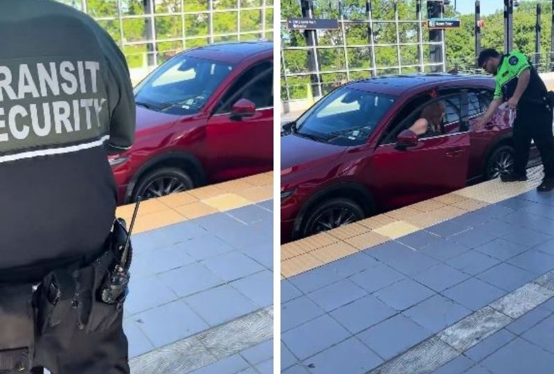 Seattle woman drives car onto light rail tracks, says she was following GPS